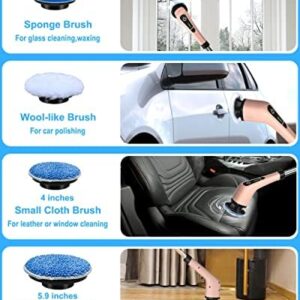 Leebein Electric Spin Scrubber, Cordless Powerful Scrub Brush for Cleaning Bathroom, Kitchen, Shower Tub and Floor Tile with Adjustable Extension Long Handle and 8 Replaceable Brush Heads - Image 7